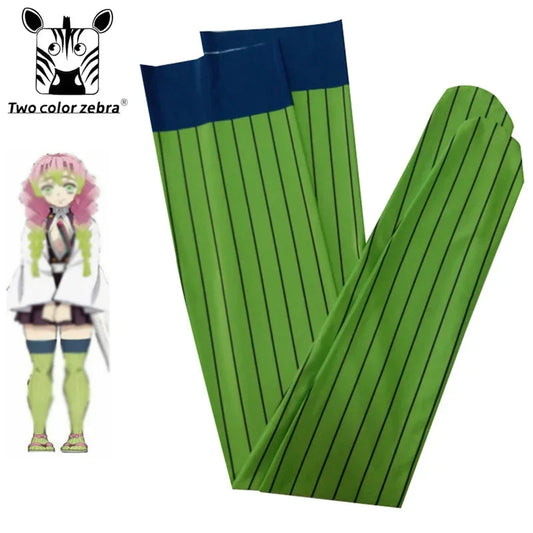 2022 Kimetsu no Yaiba Demon Slayer Kanroji Mitsuri Halloween Christmas Xmas Cosplay Costume Women Over Knee Socks Stockings