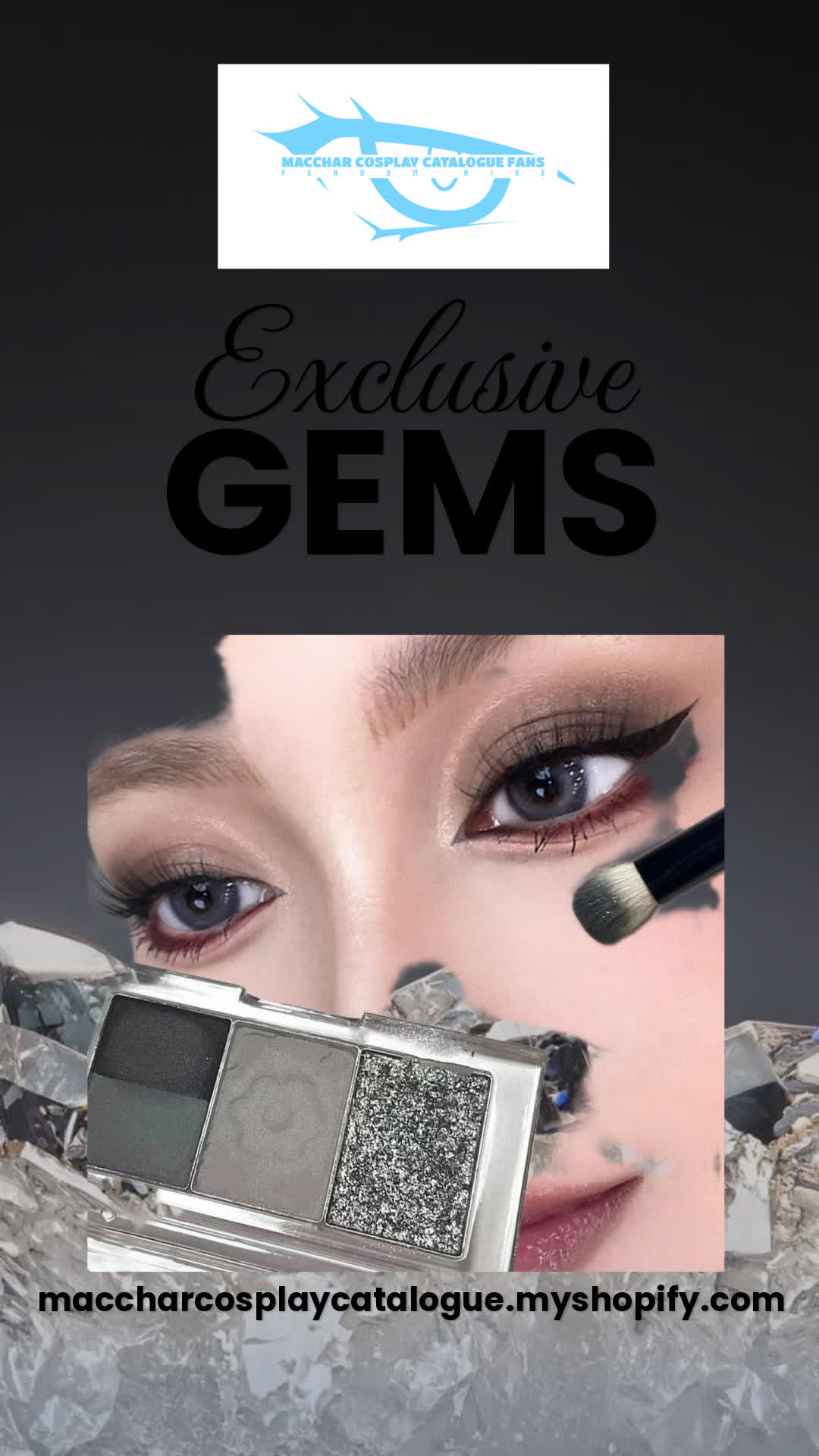 Matte Glitter Eyeshadow Makeup Palette Waterproof Punk Smokey Green Pink Eye Shadow Cool Toned Gray Black Eyes Pigment Cosmetics | Macchar Cosplay Catalogue 