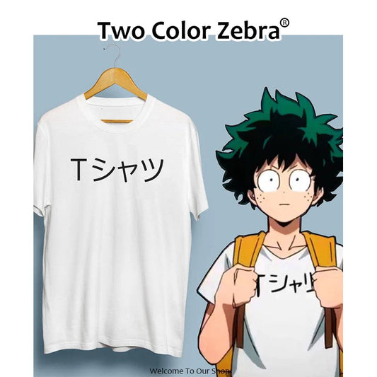 Anime My Hero Academia Midoriya Izuku Deku T-Shirt Cosplay Boku No Hero Academia Cartoon Casual  Tee Shirt Tops Women Men