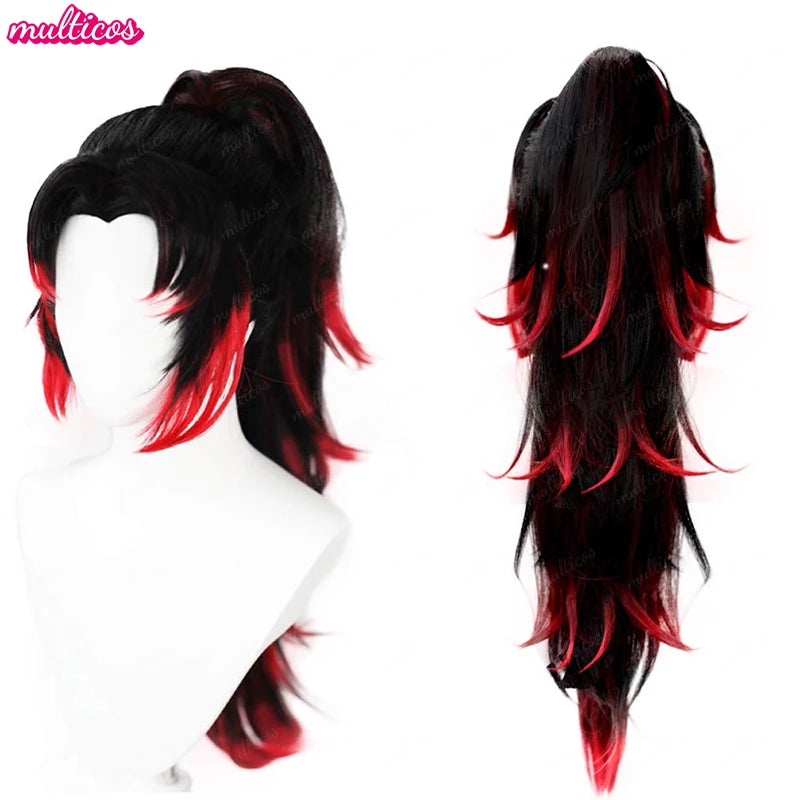 DemonSlayer Wigs Uzui Tengen Kochou Kanae Kamado Nezuko Kanroji Mitsuri Rui Hashibira Inosuke Sabito Cosplay Wig + Wig Cap