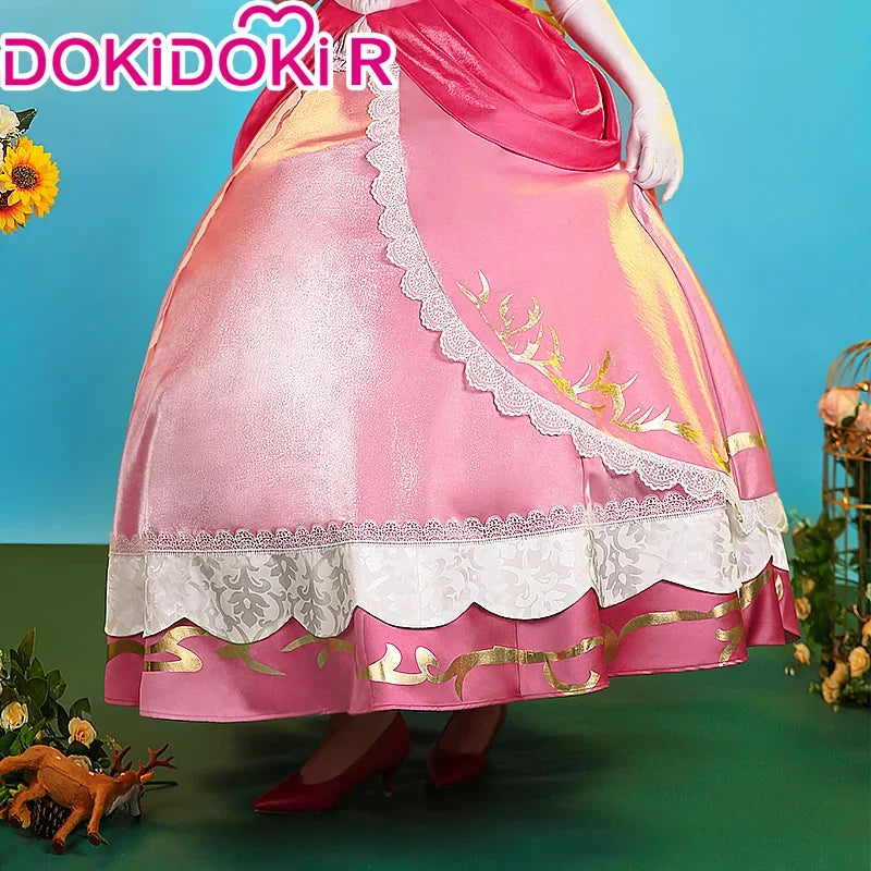 IN STOCK Peachh Cosplay Game Cosplay 【S-3XL】DokiDoki-R Princess Cosplay Cute Dress Princess Cosplay Women Pink Dress Plus Size