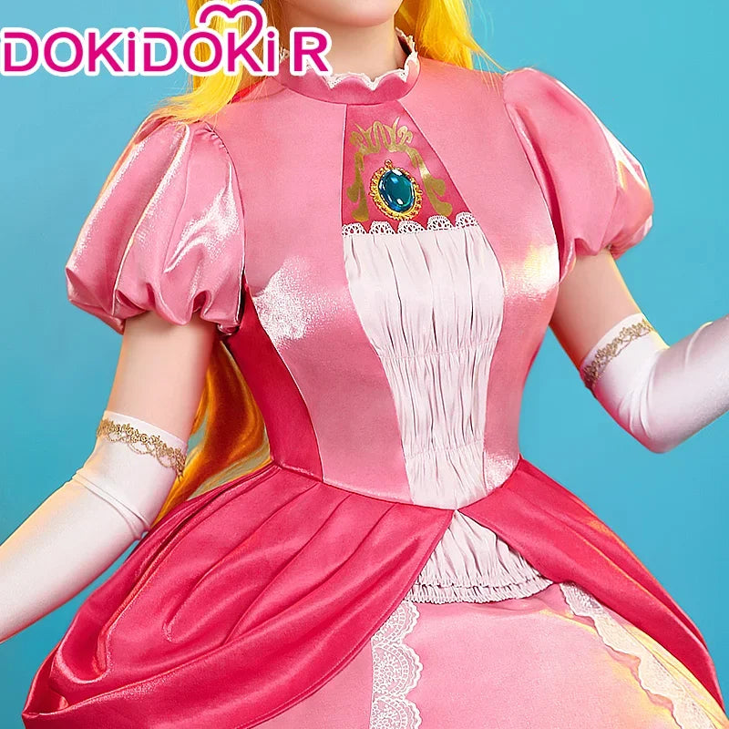 IN STOCK Peachh Cosplay Game Cosplay 【S-3XL】DokiDoki-R Princess Cosplay Cute Dress Princess Cosplay Women Pink Dress Plus Size