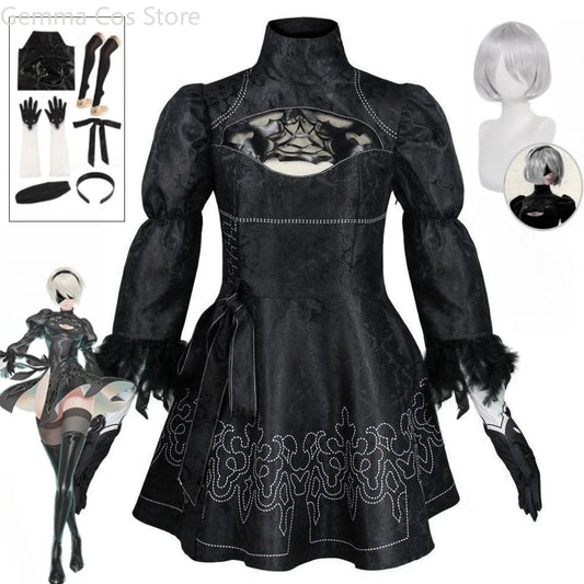 Nier Automata 2B Cosplay Costume Women Sexy Costume Game Set Female Role Playing Costume Girl Halloween Party Fancy Dress | Macchar Cosplay Catalogue 