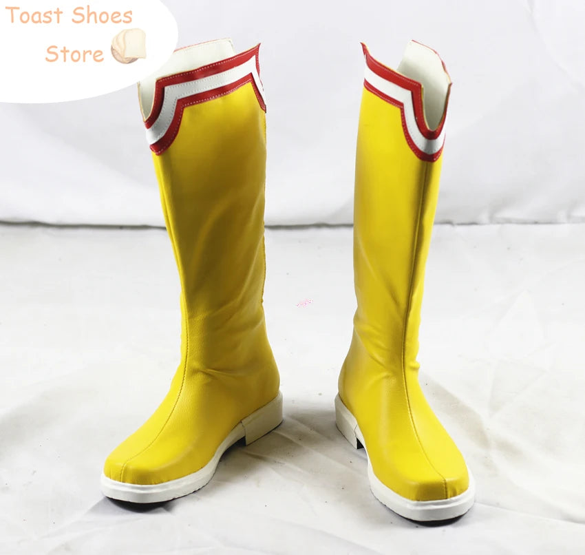 Anime My Hero Academia All Might Cosplay Shoes Halloween Carnival Boots PU Leather Shoes Cosplay Props Costume Prop