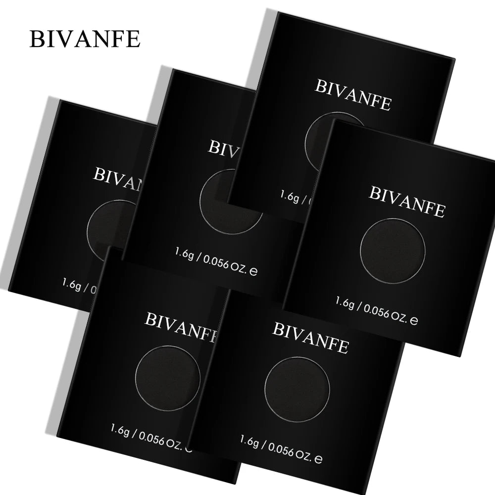 Bivanfe Eye Shadw Cosmetics Makeup Single Black Waterproof Matte Eyeshadow