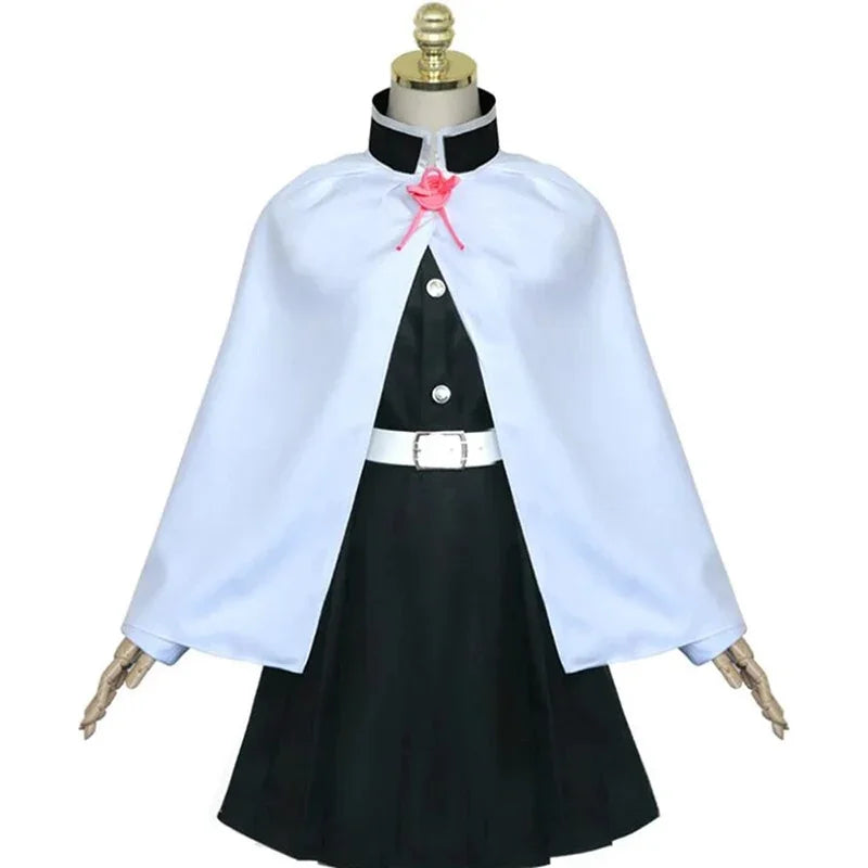 bilibili Tsuyuri Kanao Costume Demon Slayer Cosplay Kimetsu No Yaiba Kanao Tsuyuri Unform Wig Outfit Halloween Carnival Costume