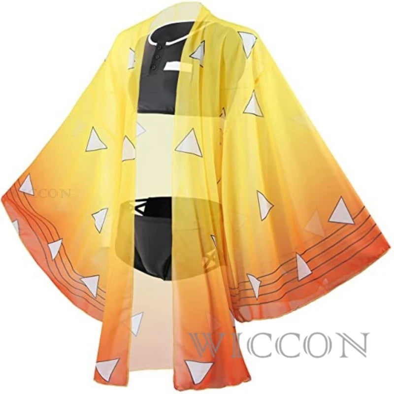 Demon Kocho Hashira Shinobu Nezuko Cosplay Swimwear Costume Swimming Doujin Slayers Cloak Anime Comic Party Suit Women Fancy Set