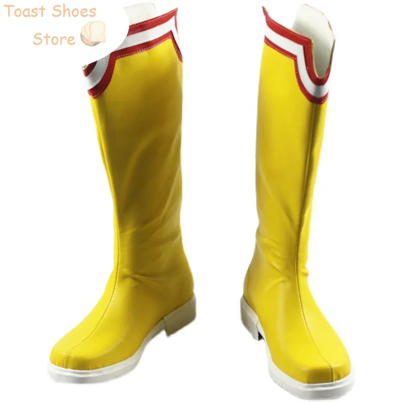 Anime My Hero Academia All Might Cosplay Shoes Halloween Carnival Boots PU Leather Shoes Cosplay Props Costume Prop