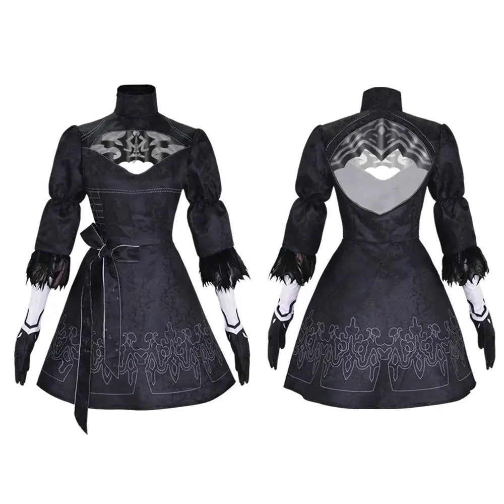 Nier Automata 2B Cosplay Costume Women Sexy Costume Game Set Female Role Playing Costume Girl Halloween Party Fancy Dress