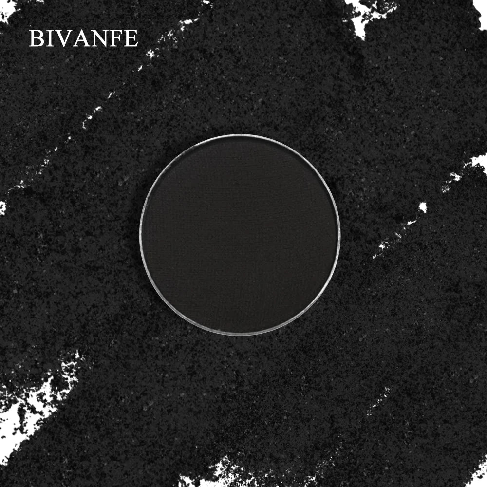 Bivanfe Eye Shadw Cosmetics Makeup Single Black Waterproof Matte Eyeshadow