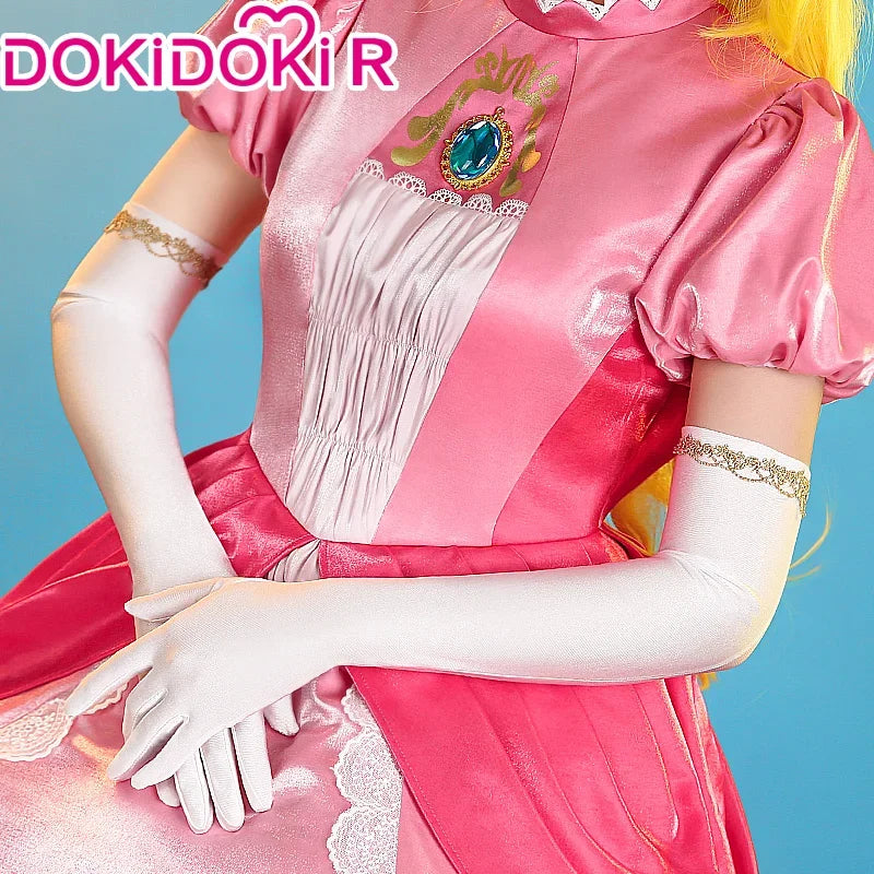 IN STOCK Peachh Cosplay Game Cosplay 【S-3XL】DokiDoki-R Princess Cosplay Cute Dress Princess Cosplay Women Pink Dress Plus Size