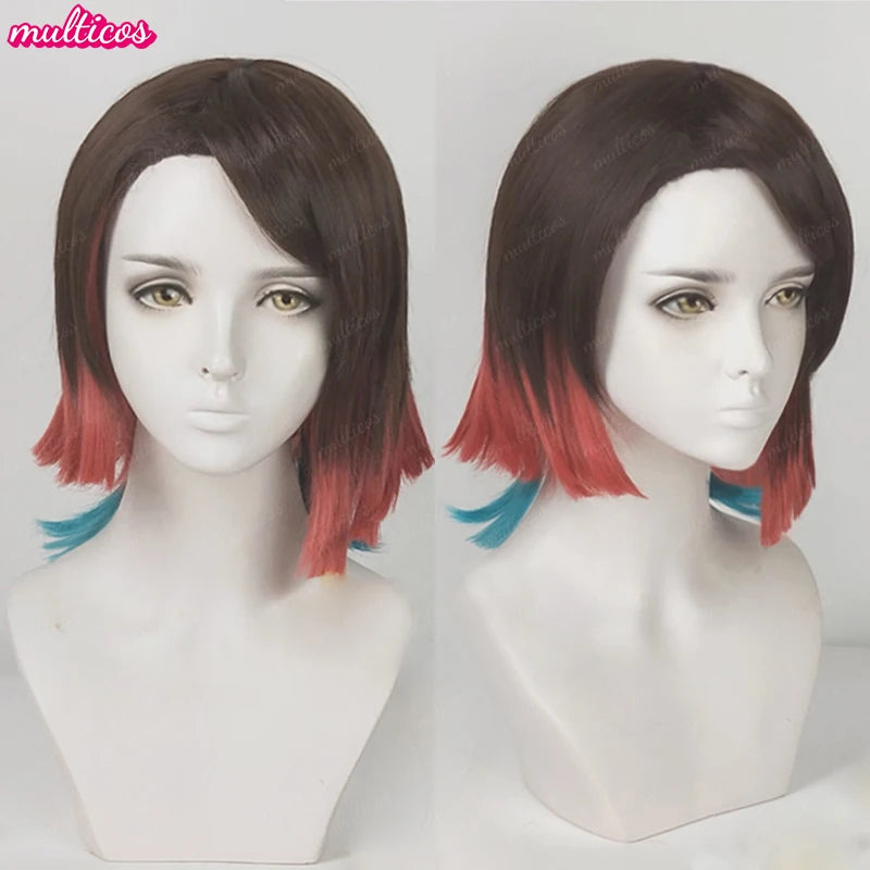 DemonSlayer Wigs Uzui Tengen Kochou Kanae Kamado Nezuko Kanroji Mitsuri Rui Hashibira Inosuke Sabito Cosplay Wig + Wig Cap