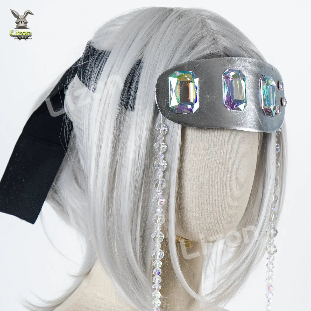 Demon Slayer Kimetsu No Yaiba Uzui Tengen Cosplay Headwear Props Crystal Headband Party